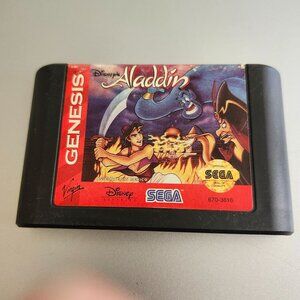 Disneys Aladdin Sega Genesis Video Game Cartridge